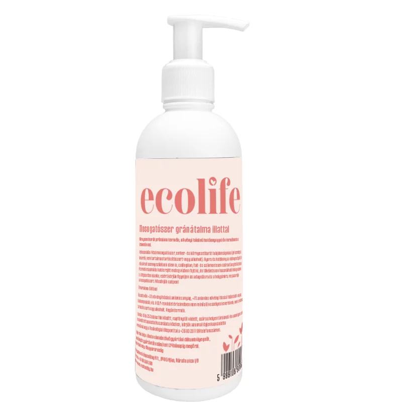 EcoLife kézi mosogatószer 500ml Gránátalma
