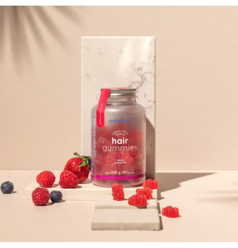 Nutriversum hajvitamin 60db gumimaci, erdei gyümölcs