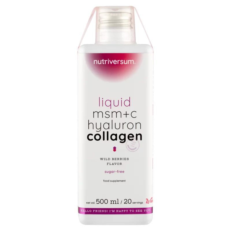 Nutriversum Women erdei gyümölcs ízesítésű, kollagén-, hialuronsav-, MSM italkoncentrátum 500 ml