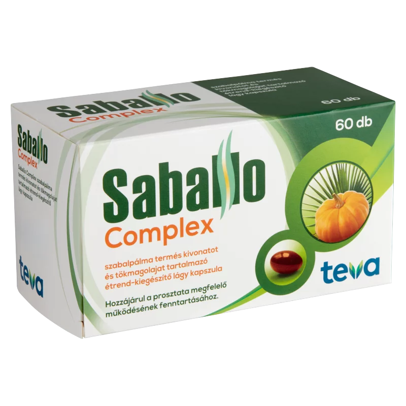 Saballo Complex szabalpálma termés kivonatot és tökmagolajat tartalmazó étrend-kiegészítő 60 db