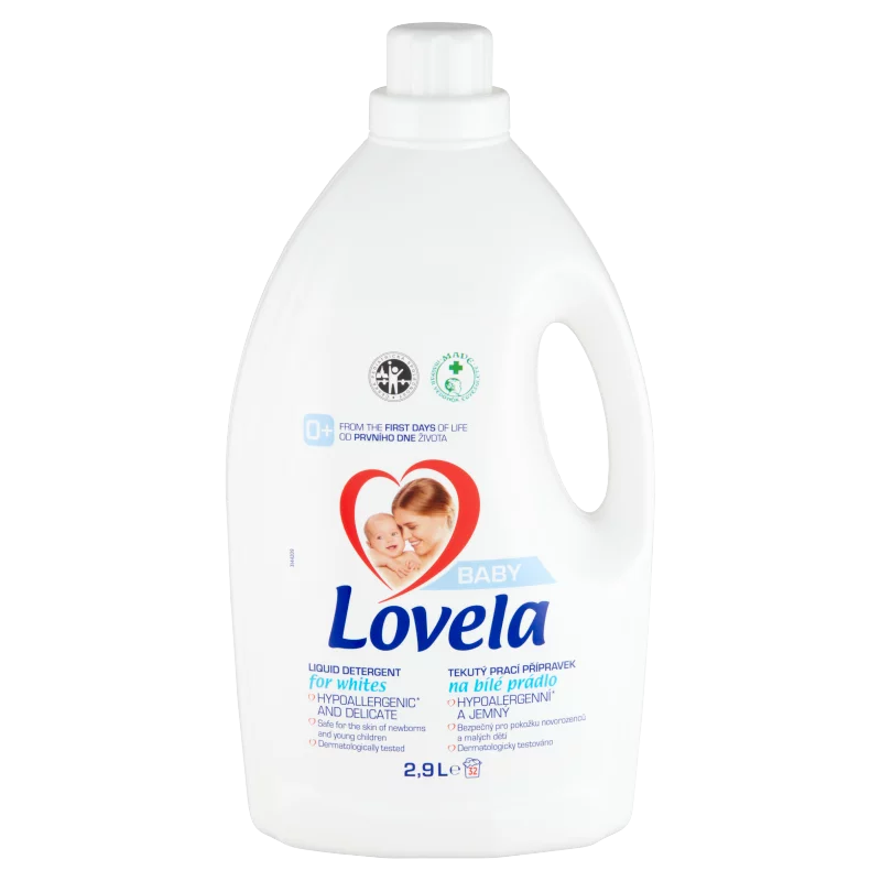 Lovela Baby folyékony mosószer fehér ruhákhoz 32 mosás 2,9 l