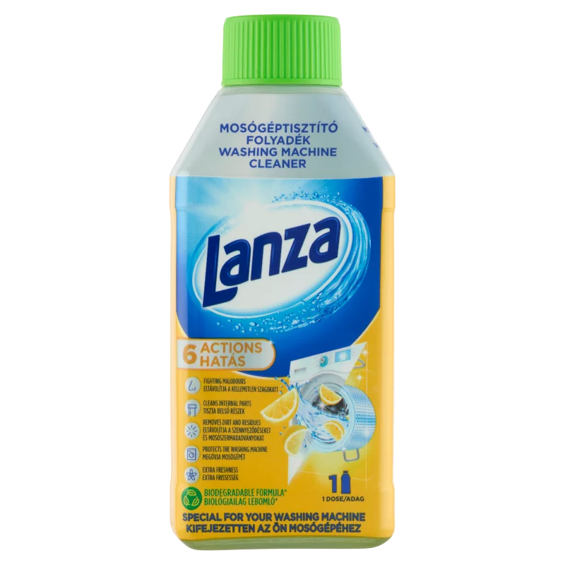 Lanza Citromos Frissesség mosógéptisztító folyadék 250 ml
