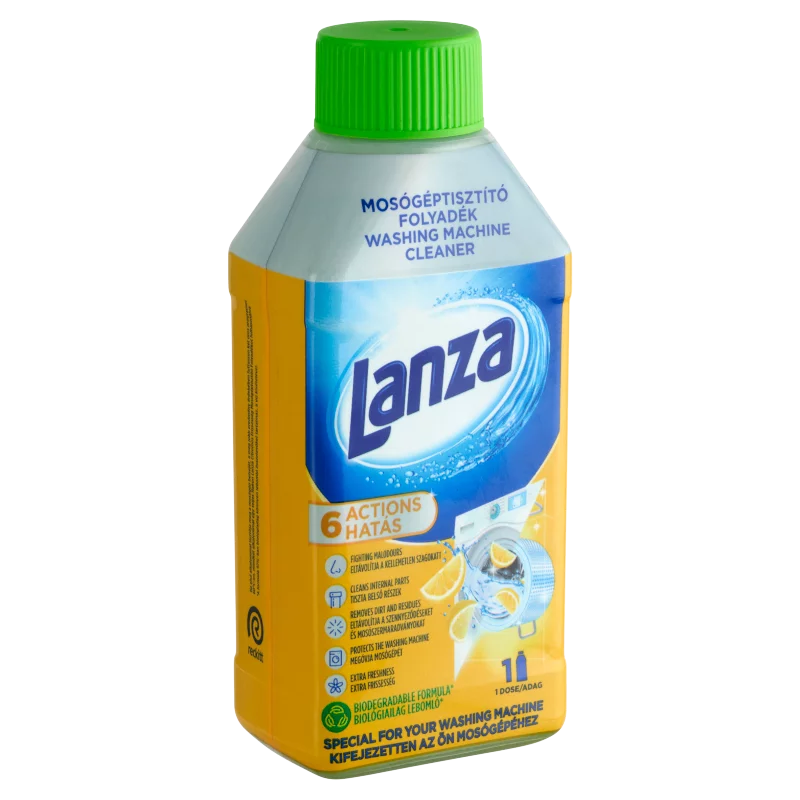 Lanza Citromos Frissesség mosógéptisztító folyadék 250 ml