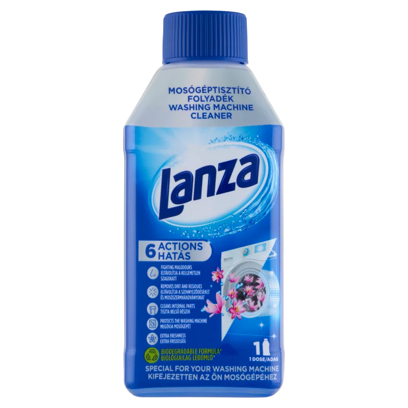 Lanza mosógéptisztító folyadék 250 ml