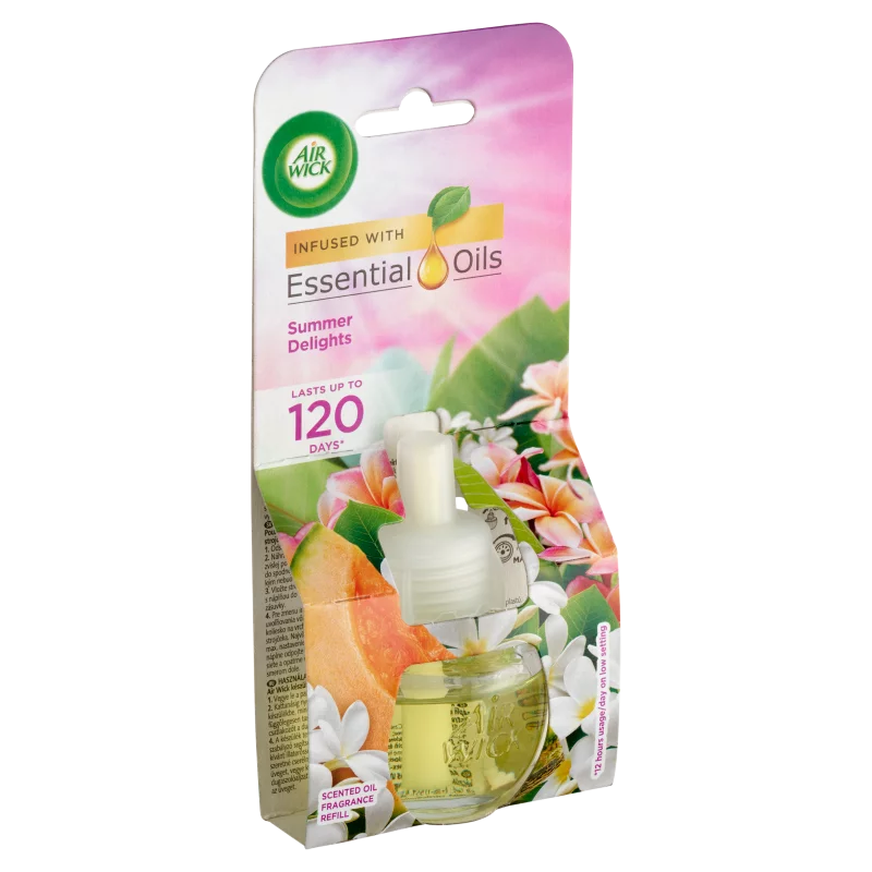 Air Wick Essential Oils Nyári Hangulat elektromos utántöltő légfrissítő készülékhez 19 ml