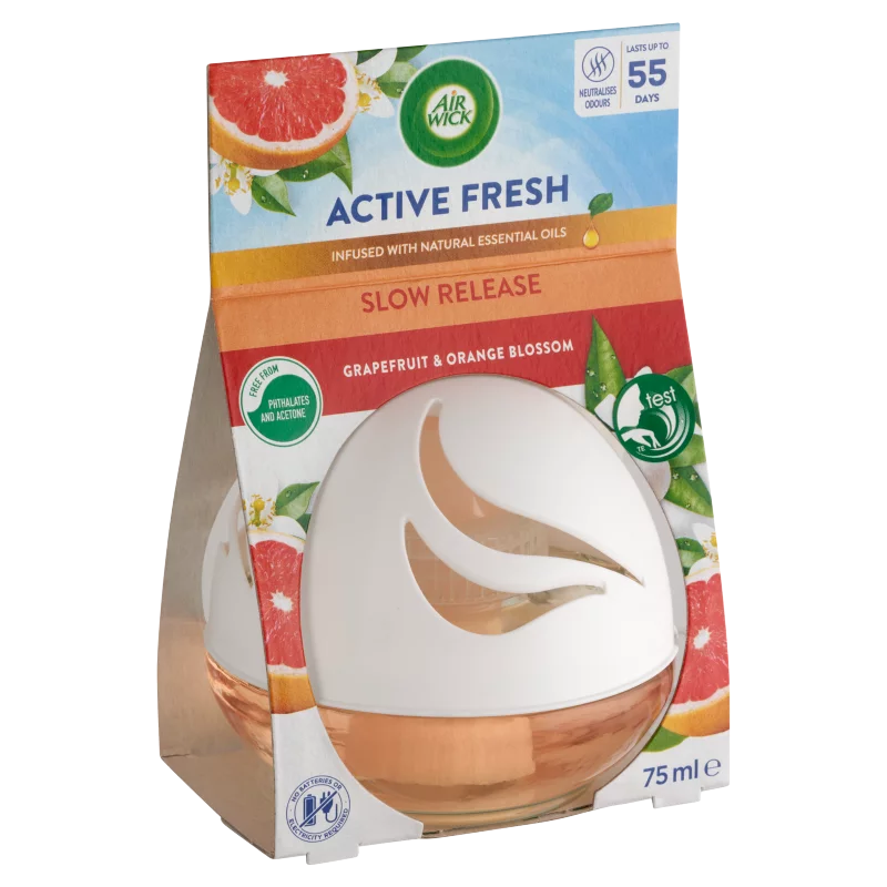 Air Wick Active Fresh Grapefruit és narancsvirág légfrissítő gömb 75 ml
