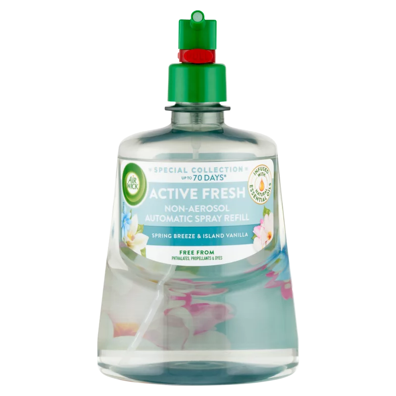 Air Wick Active Fresh Tavaszi szellő és vanília utántöltő 228 ml