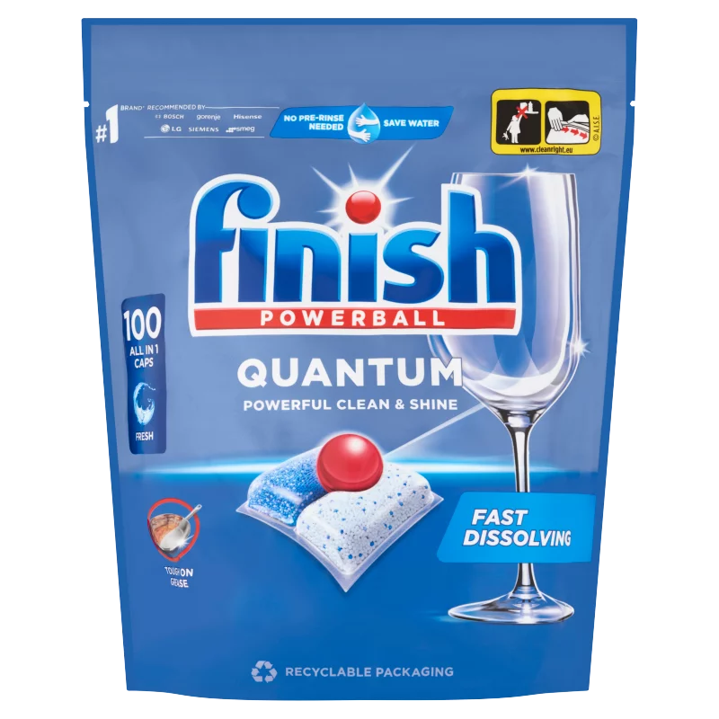 Finish Powerball Quantum All in 1 Regular mosogatógép kapszula 100 db 1040 g