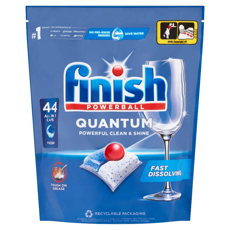 Finish Powerball Quantum All in 1 Regular mosogatógép kapszula 44 db 457,6 g