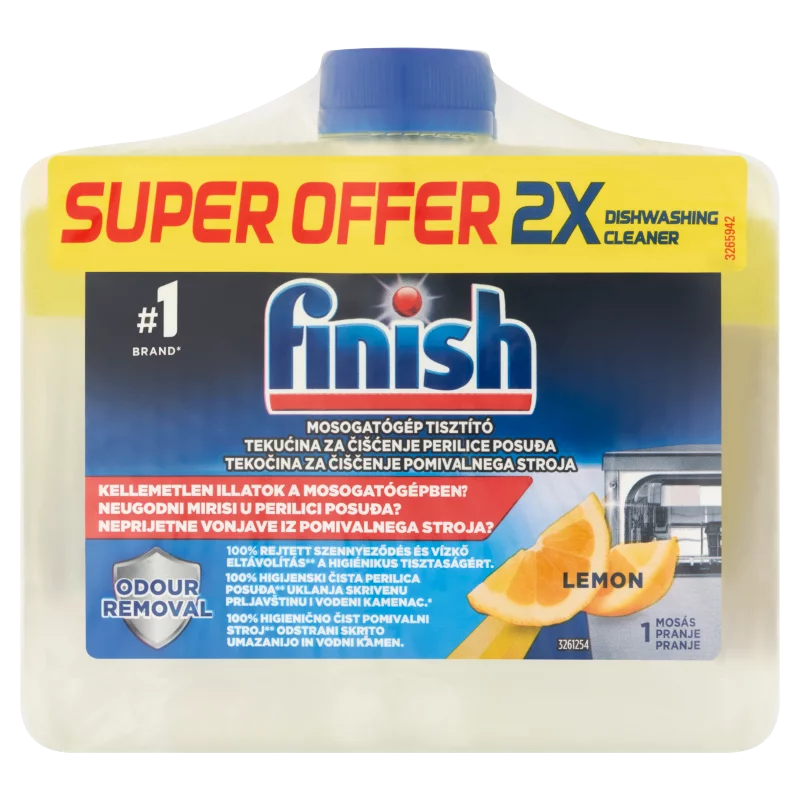 Finish mosogatógép tisztító citrom illattal 1 mosás 250 ml 