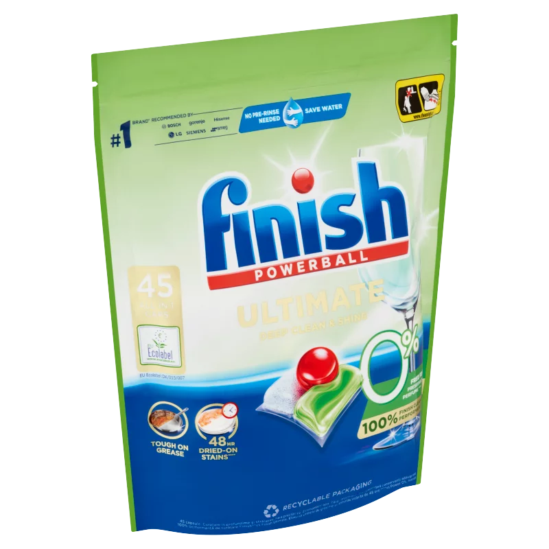 Finish Powerball Ultimate All in 1 0% mosogatógép kapszula 45 db 571,5 g