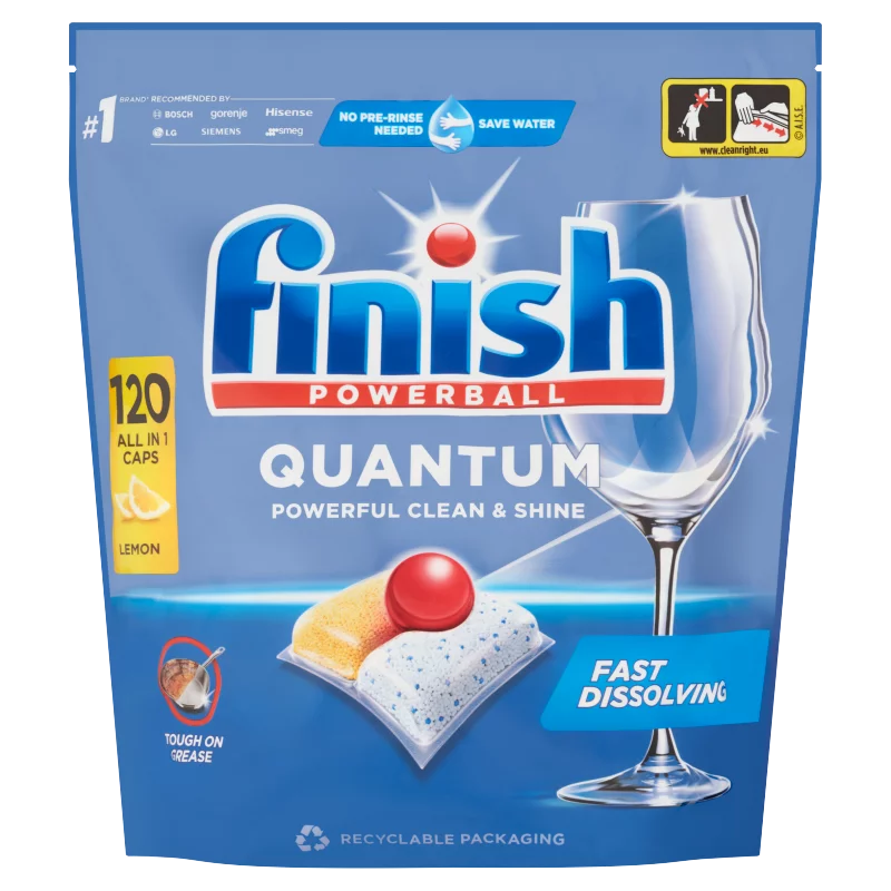 Finish Powerball Quantum All in 1 Citrom mosogatógép kapszula 120 db 1,248 kg