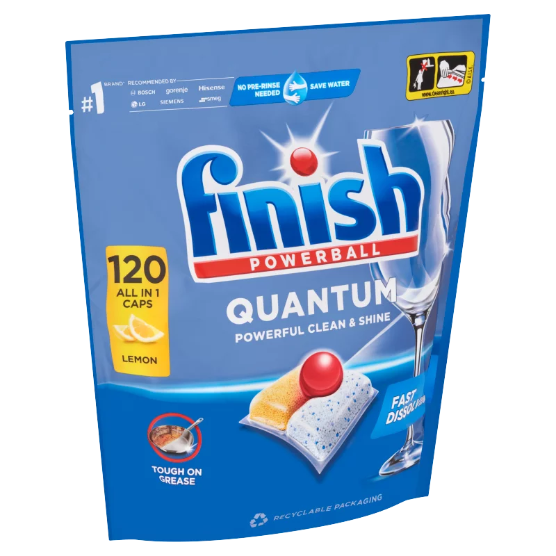 Finish Powerball Quantum All in 1 Citrom mosogatógép kapszula 120 db 1,248 kg