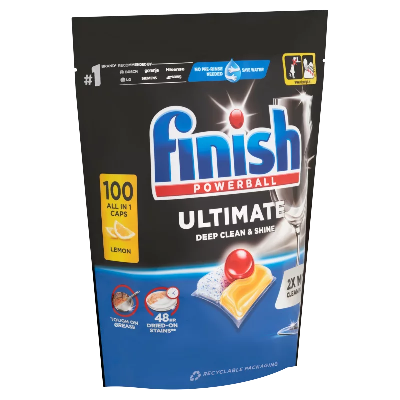 Finish Powerball Ultimate All in 1 Citrom mosogatógép kapszula 100 db 1,29 kg