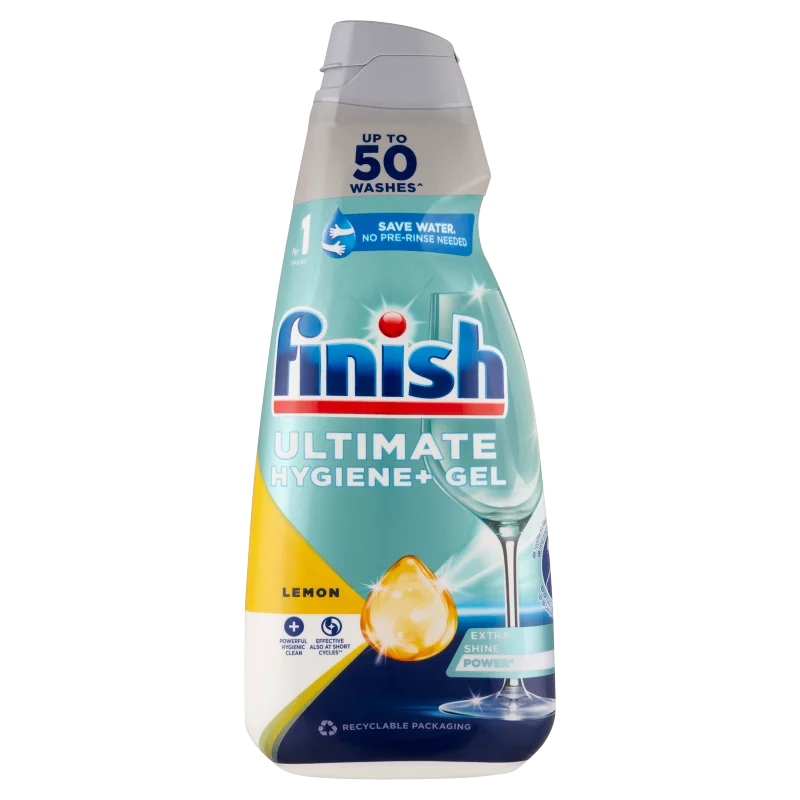 Finish Ultimate Hygiene+ Gel Citrom gépi mosogató gél 50 mosás 1000 ml