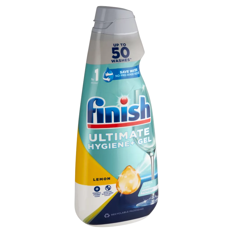 Finish Ultimate Hygiene+ Gel Citrom gépi mosogató gél 50 mosás 1000 ml