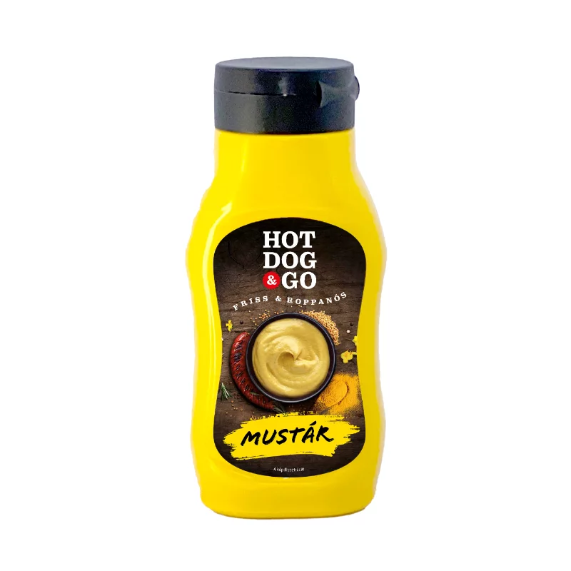 Hot Dog&Go mustár 450g