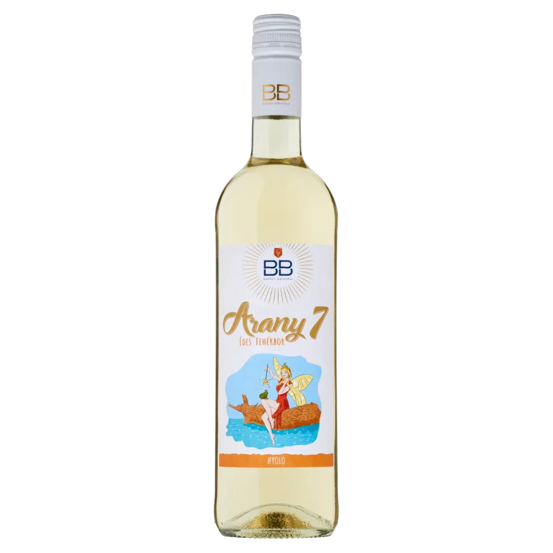 BB Arany 7 Balatonboglári édes fehérbor 7% 0,75 l