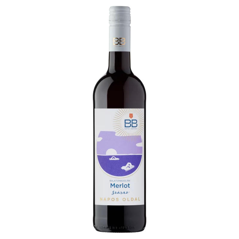 BB vörösbor 0,75l Napos oldal Merlot száraz