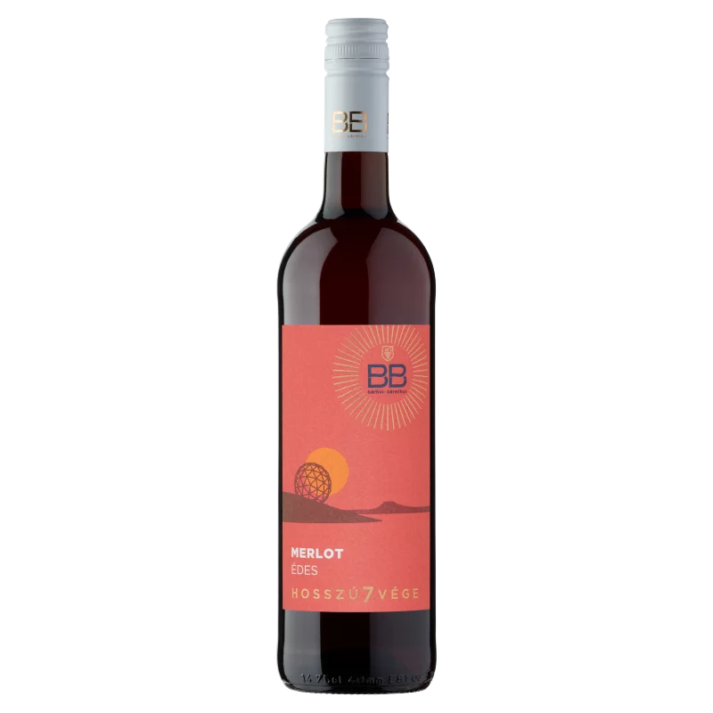 BB Hosszú7vége Dunántúli Merlot édes vörösbor 11,5% 0,75 l