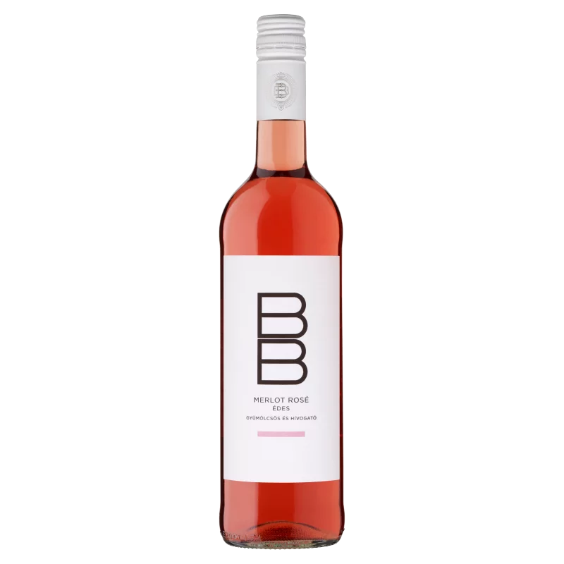 BB Dunántúli Merlot Rosé édes rosébor 11,5% 0,75 l