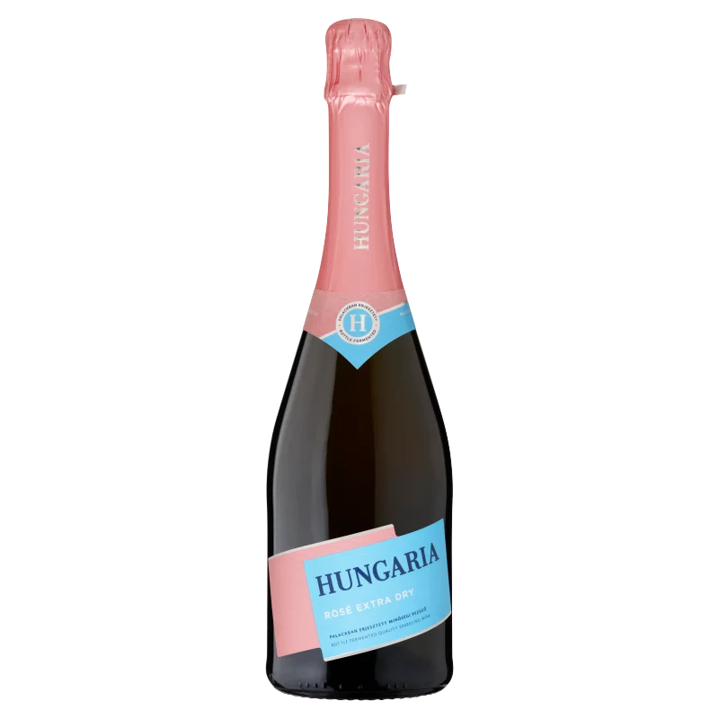  Hungaria Rosé palackban erjesztett különlegesen száraz rosé minőségi pezsgő 12% 0,75 l