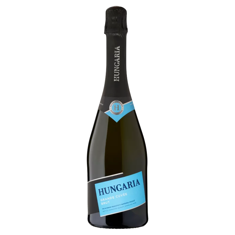 Hungaria Grande Cuvée Brut palackban erjesztett fehér minőségi pezsgő 12% 0,75 l