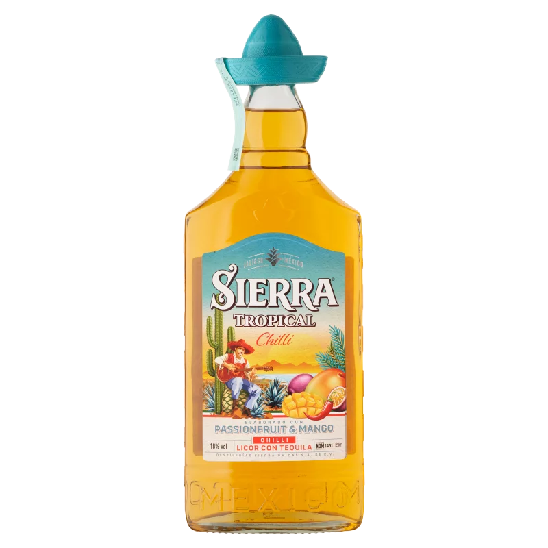 Sierra Tropical Chilli Blanco tequilával készült likőr 18% 0,7 l