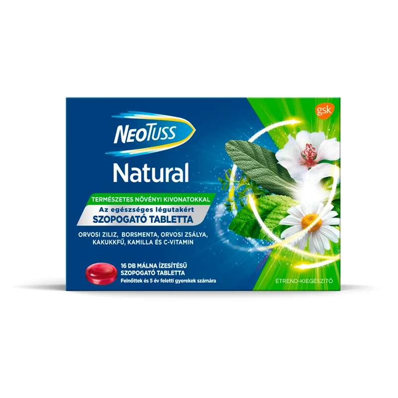 NeoTuss Natural szopogató tabletta 16 db