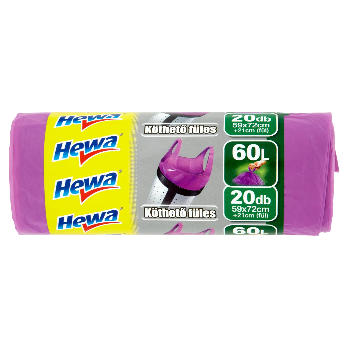 Hewa köthető füles 60 l-es szemeteszsák 20 db