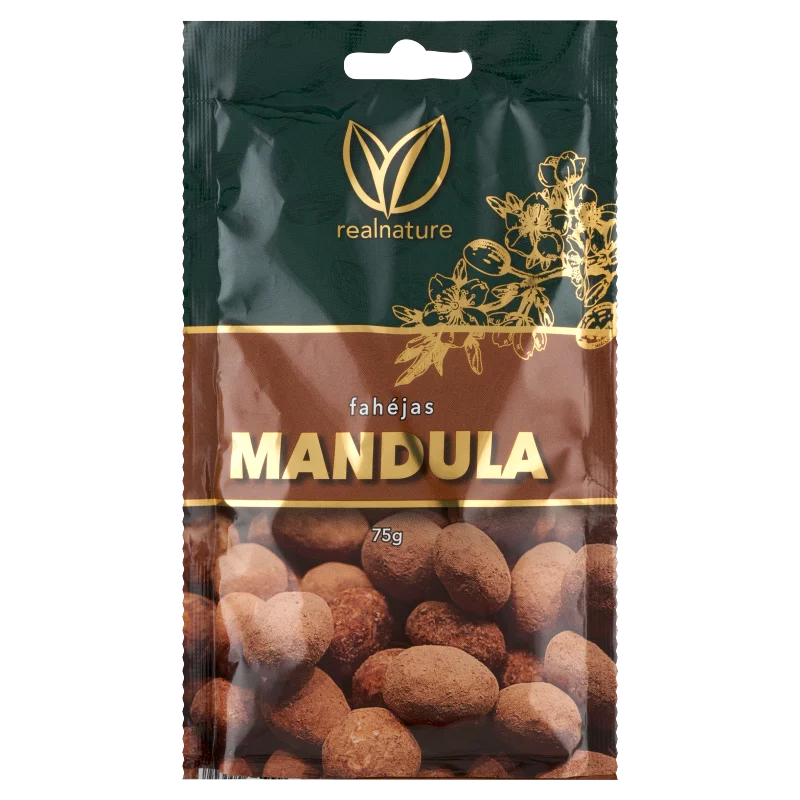 Real Nature tejcsokoládés-fahéjas mandula 75 g