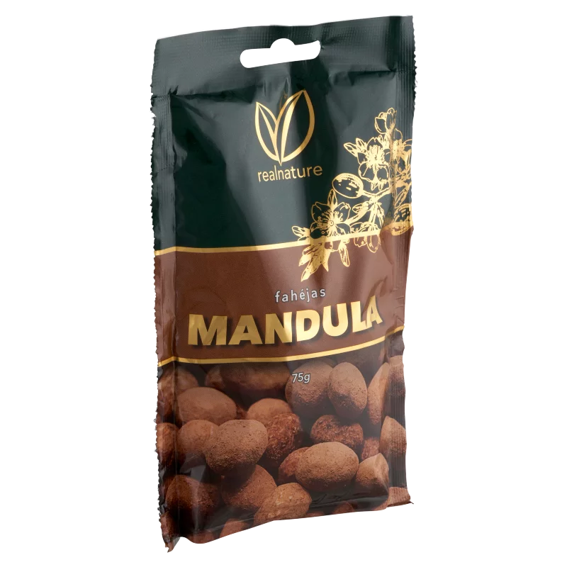 Real Nature tejcsokoládés-fahéjas mandula 75 g