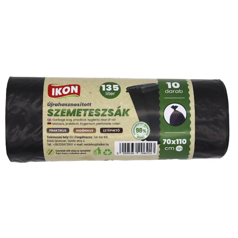 Szemeteszsák 70x110  10 db/roll  135 Literes
