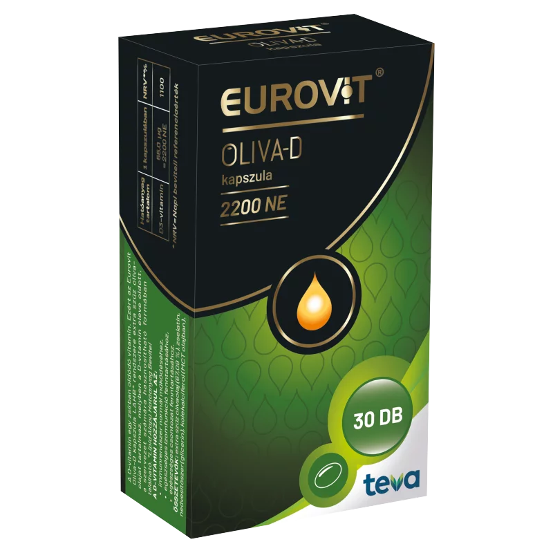 Eurovit Oliva-D 2200 NE kapszula 30 db 12,42 g