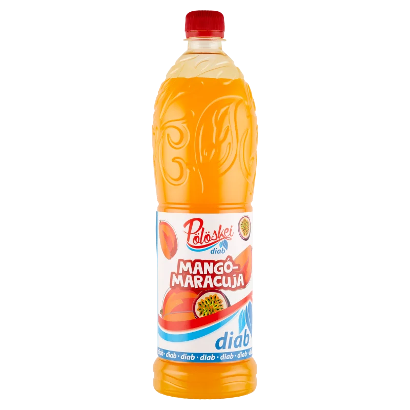Pölöskei Diab mangó-maracuja ízű szörp édesítőszerekkel 1 l