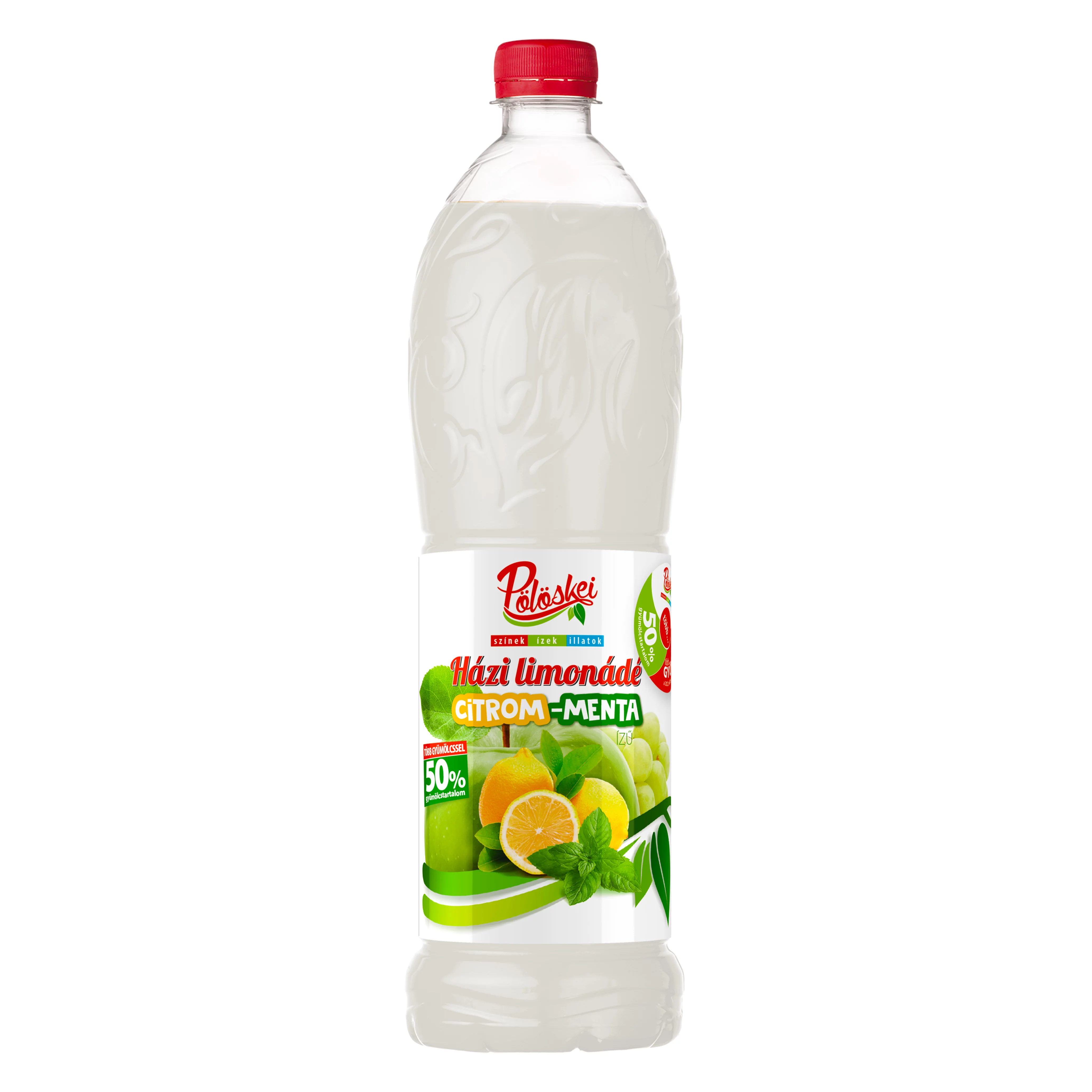 Pölöskei/ Házi limonádé_Citrom-menta ízű szörp 1l  50% 