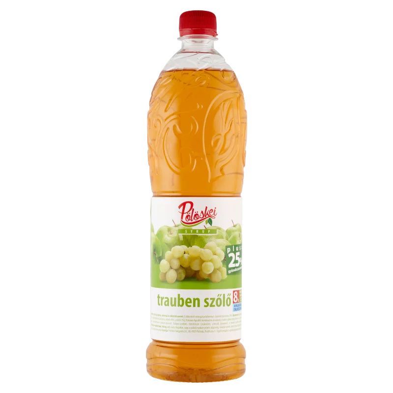 Pölöskei trauben szőlő ízű szörp cukorral és édesítőszerrel 1 l