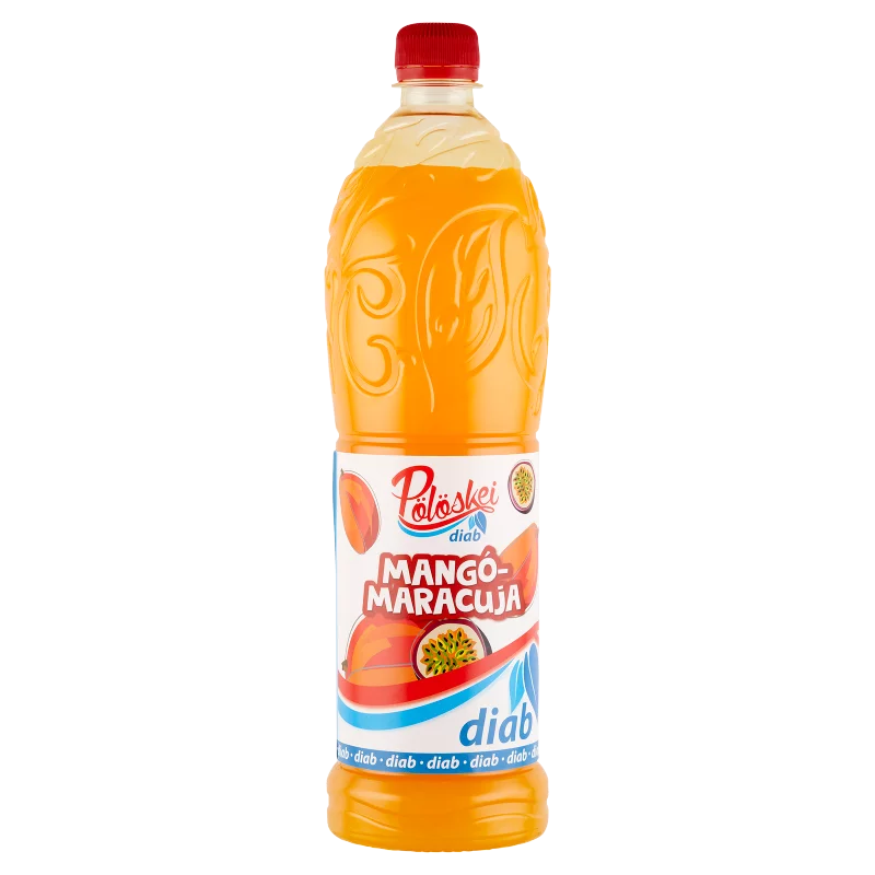Pölöskei Diab mangó-maracuja ízű szörp édesítőszerekkel 1 l