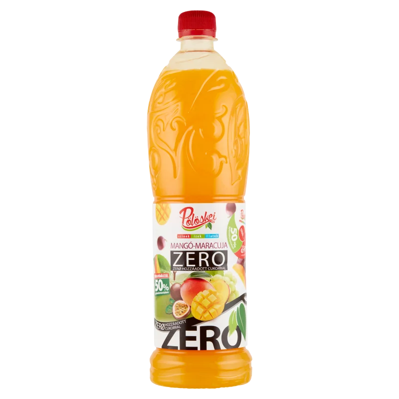 Pölöskei Zero mangó-maracuja ízű szörp édesítőszerekkel 1 l