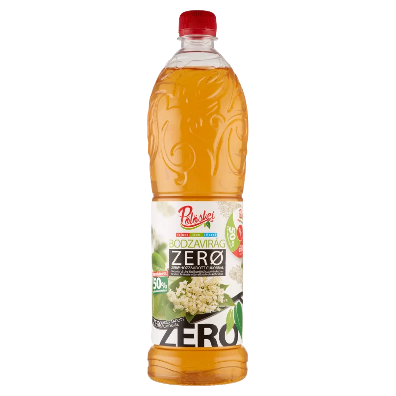 Pölöskei Zero bodzavirág ízű szörp édesítőszerekkel 1 l