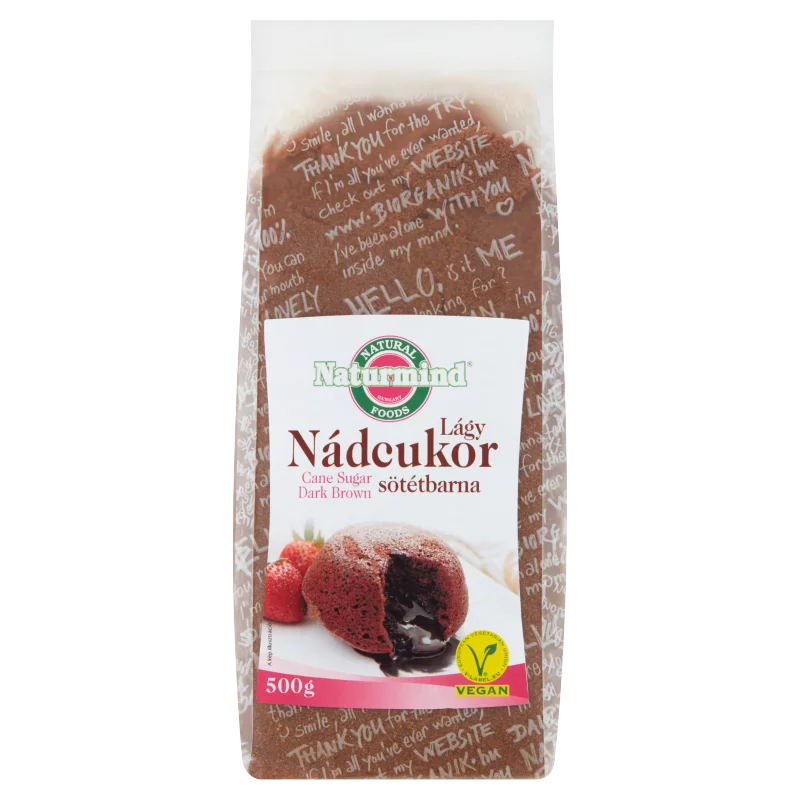 Naturmind lágy sötétbarna nádcukor 500 g