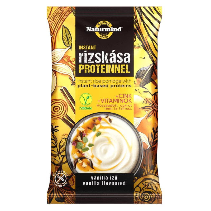 Naturmind instant rizskása 44g vaníliás gluténmentes