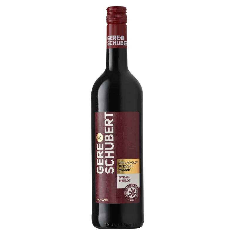 Gere - Schubert Syrah-Merlot száraz vörösbor 13% 0,75 l