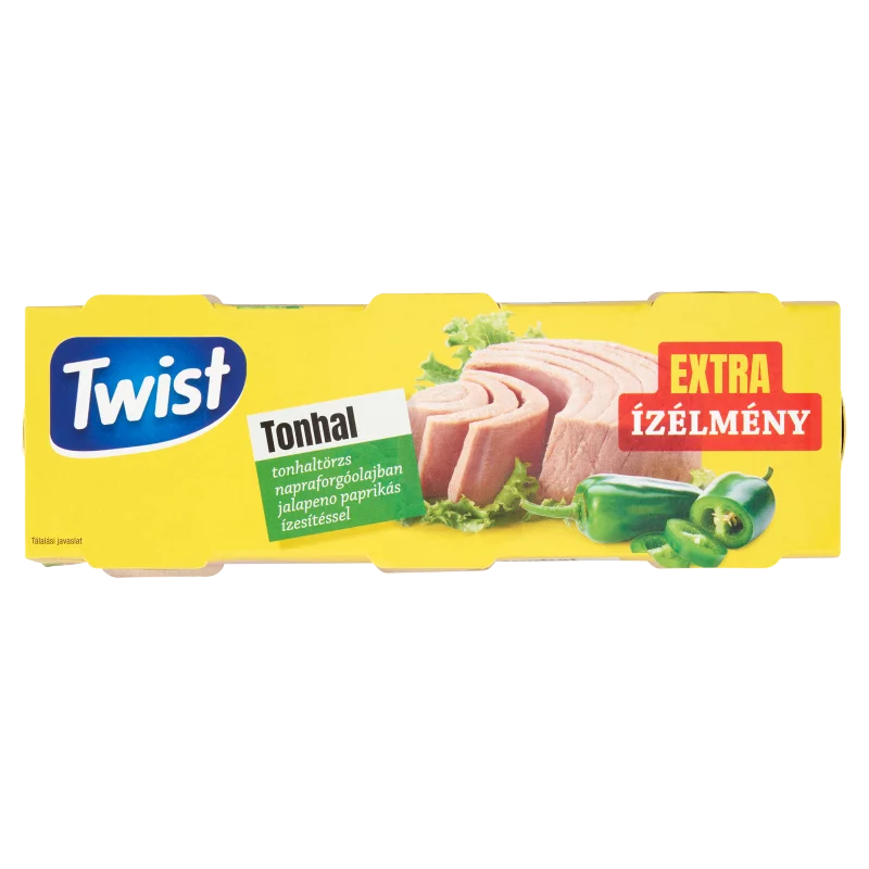 Twist tonhaltörzs napraforgóolajban jalapeno paprikás ízesítéssel 3 x 80 g (240 g)