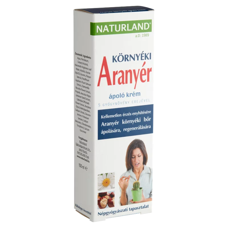 Naturland aranyér környéki ápoló krém 100 ml