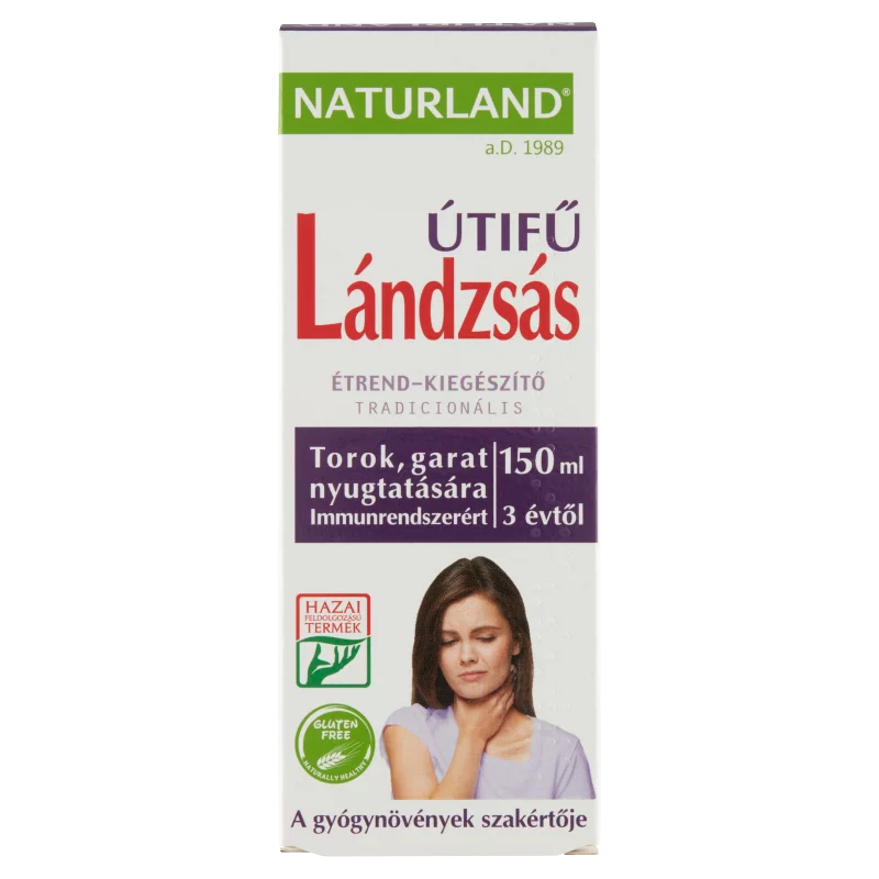 Naturland lándzsás útifű tradicionális folyékony étrend-kiegészítő készítmény 150 ml