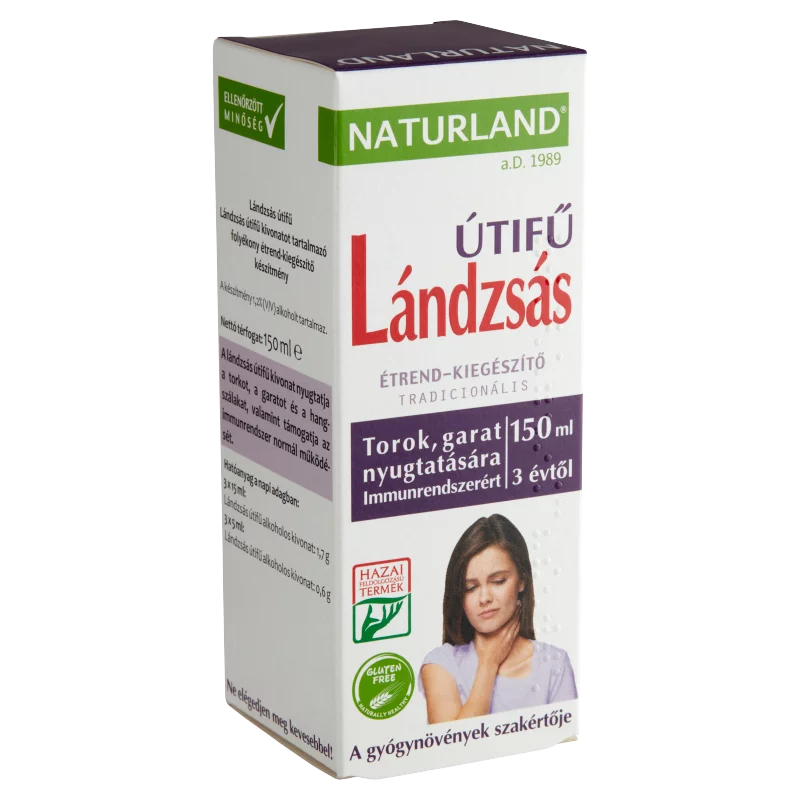 Naturland lándzsás útifű tradicionális folyékony étrend-kiegészítő készítmény 150 ml