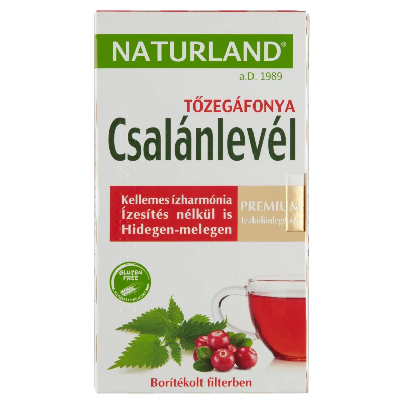 Naturland csalánlevél & tőzegáfonya teakeverék 20 filter 24 g
