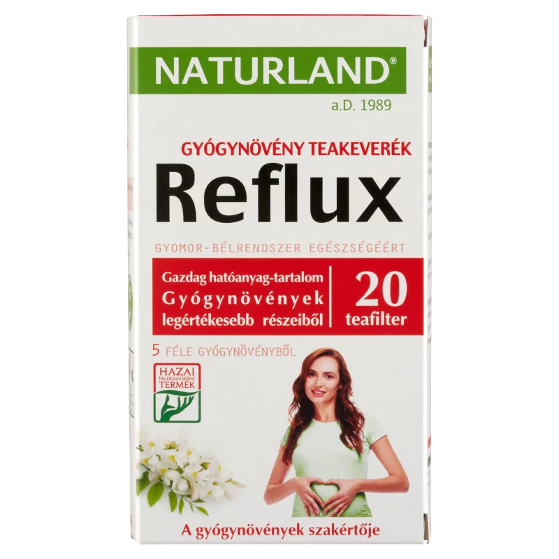 Naturland Reflux gyógynövény teakeverék 20 filter 28 g