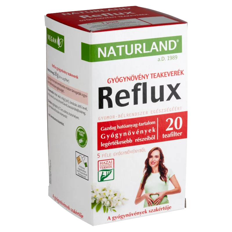 Naturland Reflux gyógynövény teakeverék 20 filter 28 g